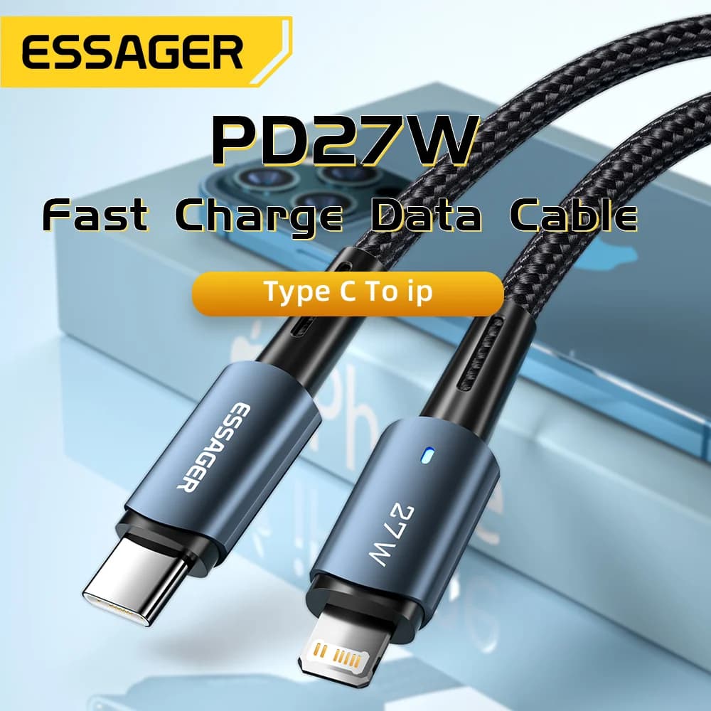 כבל טעינה מהירה 20W USB-C ל-Lightning