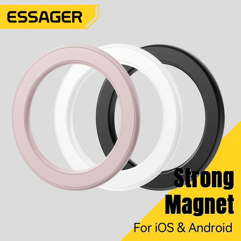מדבקת טבעת מתכת מגנטית לטעינת MagSafe