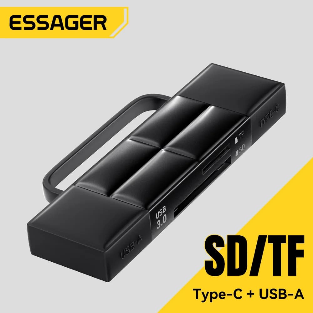 קורא כרטיסי SD/Micro SD עם חיבור USB 3.0 ו-Type-C