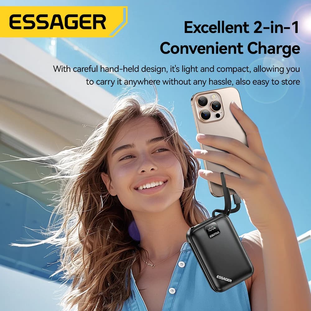 סוללת ניידת 20000mAh, טעינה מהירה 65W PD