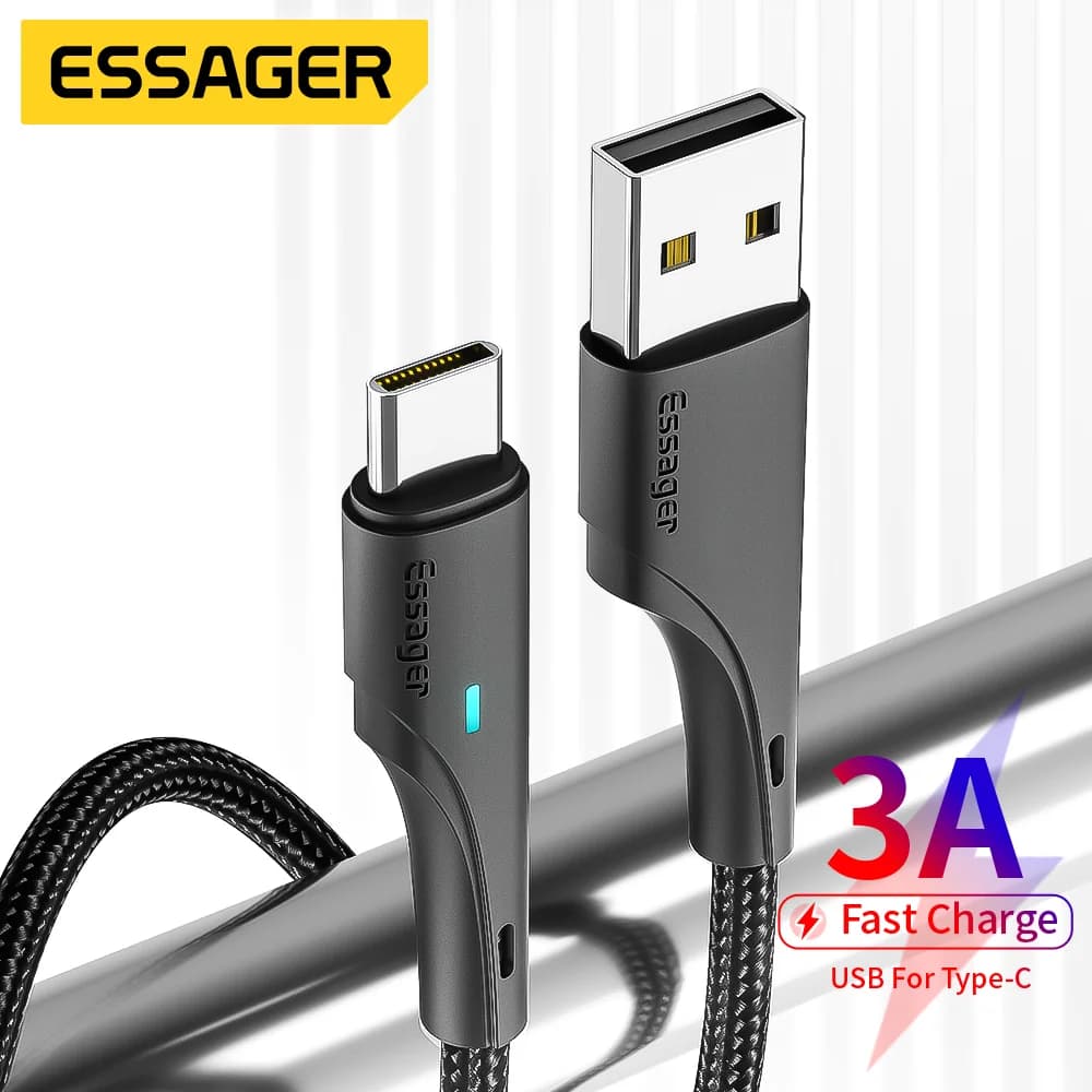 כבל טעינה מהירה 3A מ-USB-A ל-USB-C