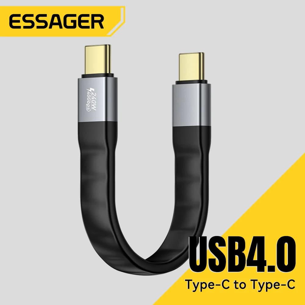 כבל USB 4.0 Type-C עם העברת נתונים 40Gbps ווידאו 8K