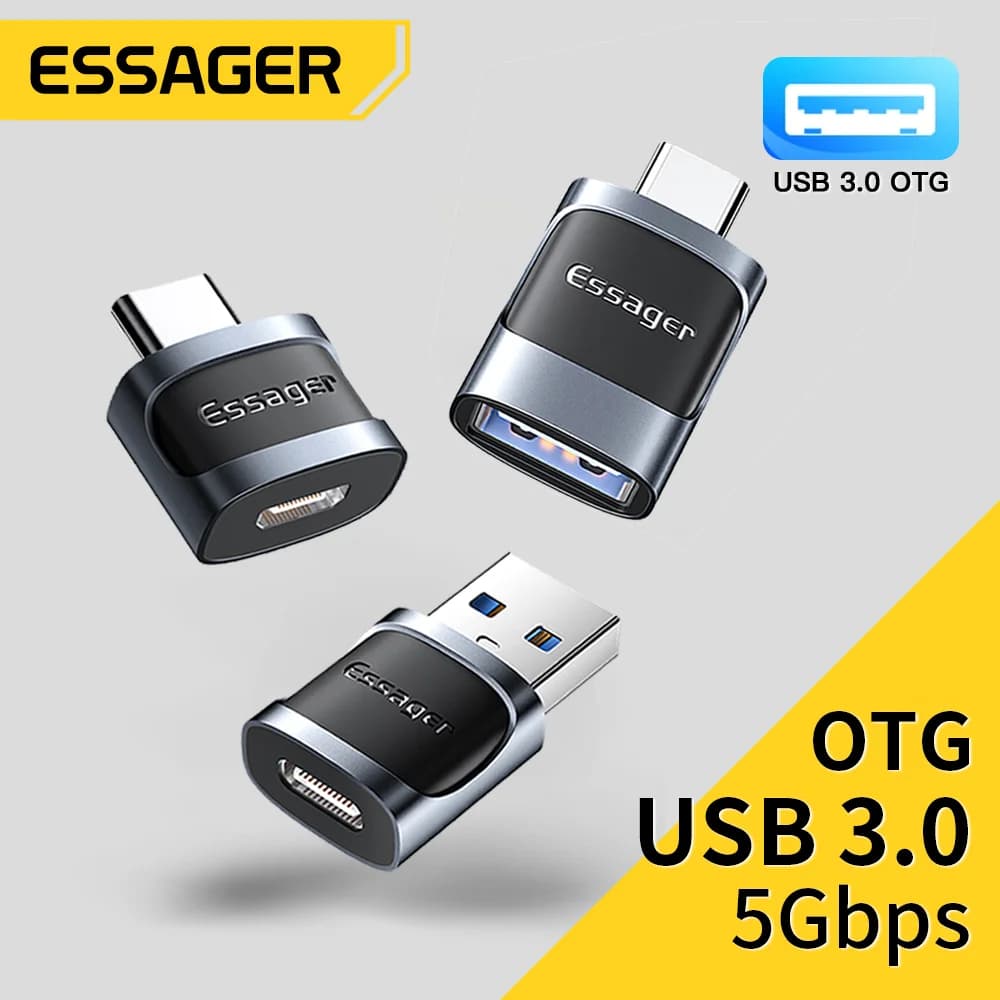 מתאם OTG מ-USB-C ל-Micro USB
