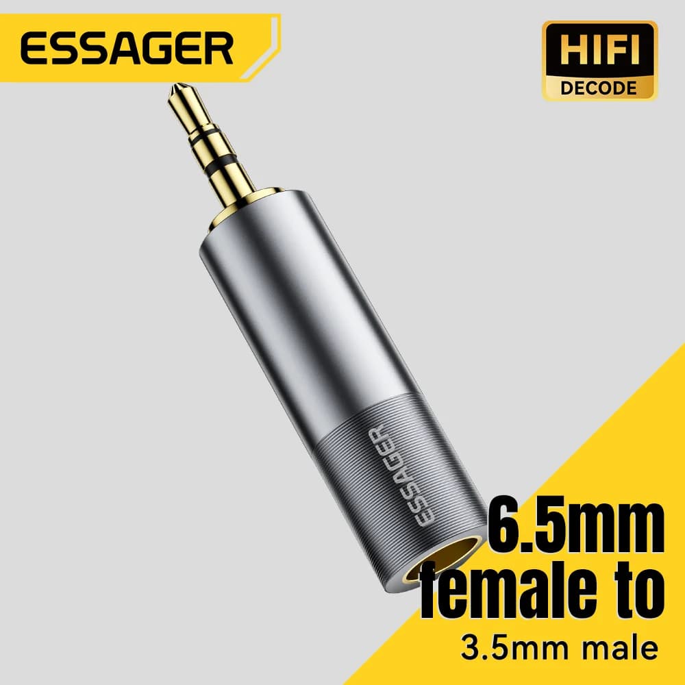 מתאם ממיר אודיו Jack מ-3.5mm ל-6.5mm