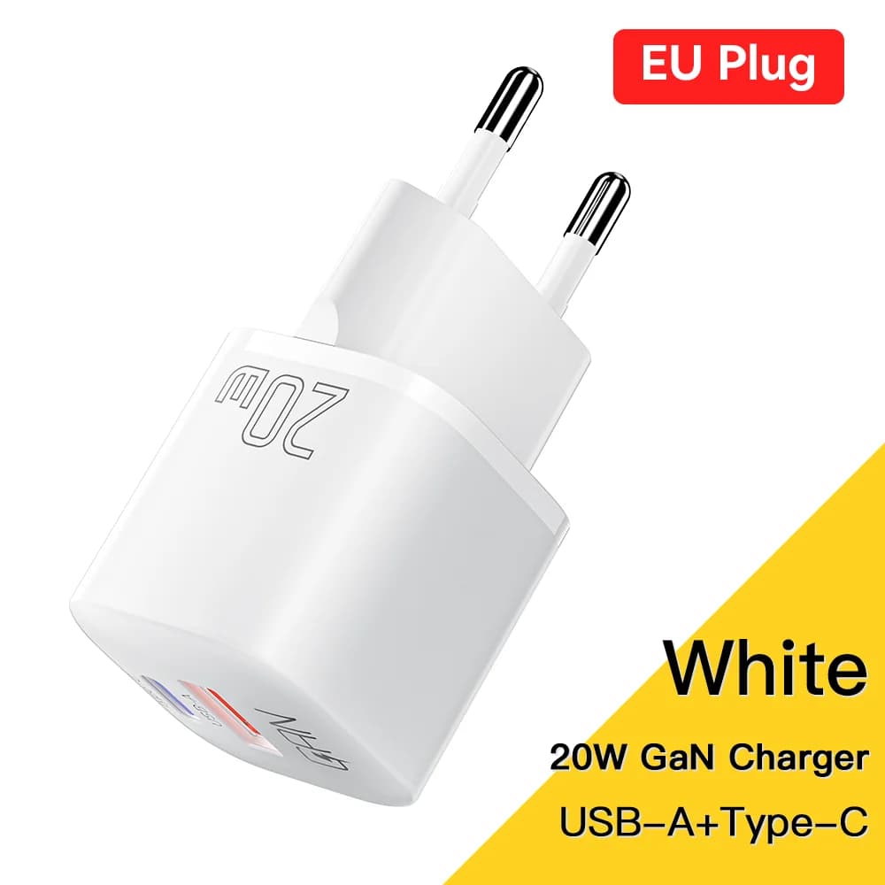 מטען מהיר GaN 20W USB-C PD