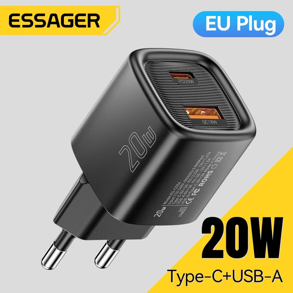 מטען מהיר USB-C PD 20W
