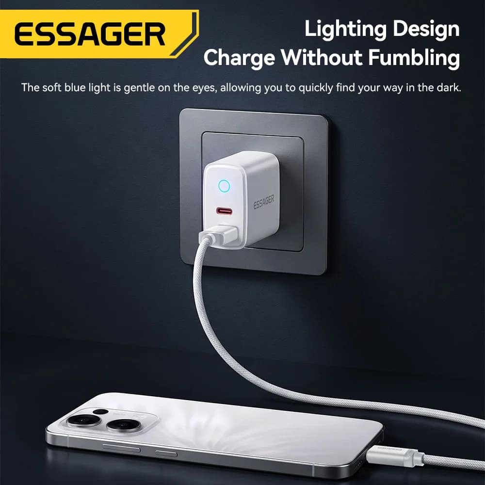 סט מטען מהיר USB-C PD 20W