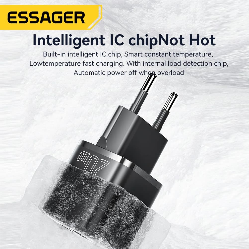 מטען מהיר GaN 20W USB-C PD