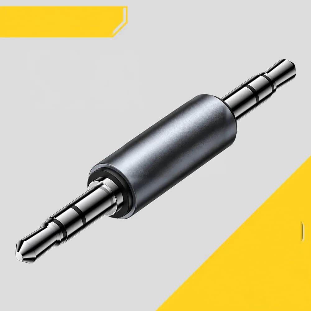 מתאם שמע סטריאו 3.5mm זכר לזכר