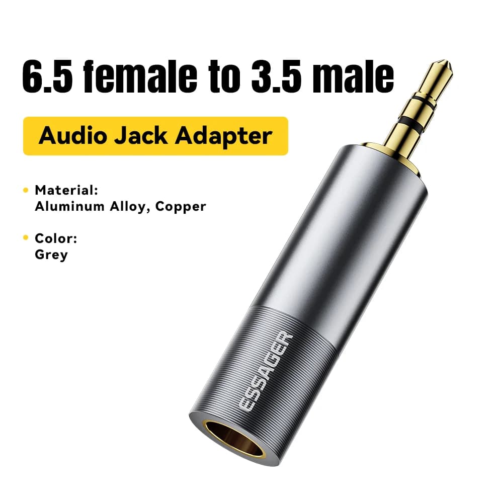 מתאם ממיר אודיו Jack מ-3.5mm ל-6.5mm