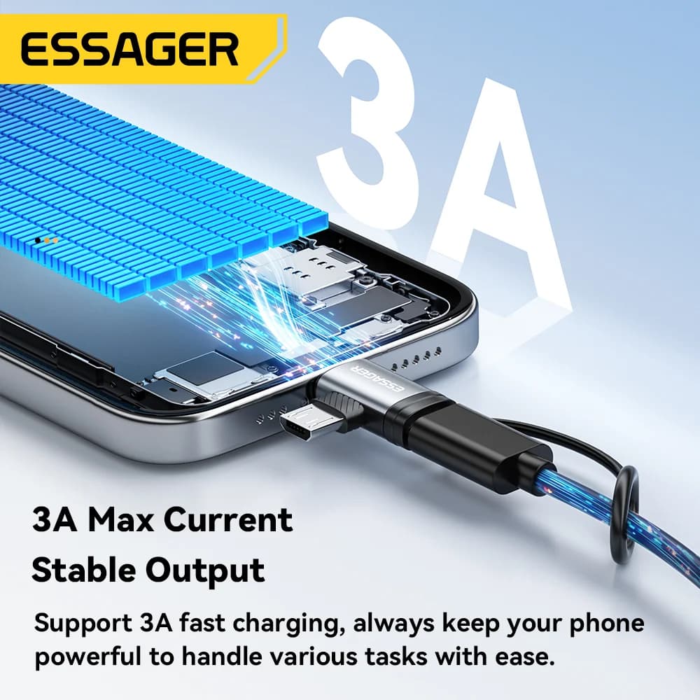 מתאם 2-ב-1 Lightning ו-Micro USB